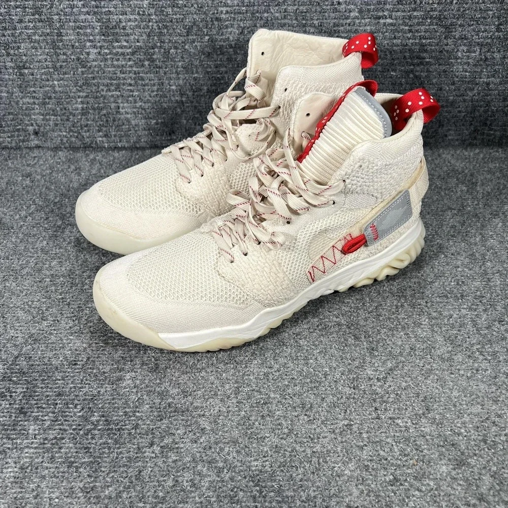Jordan‎ React Shoes Mens Size 11 Beige High Top Basketball Sneakers BQ1311-206